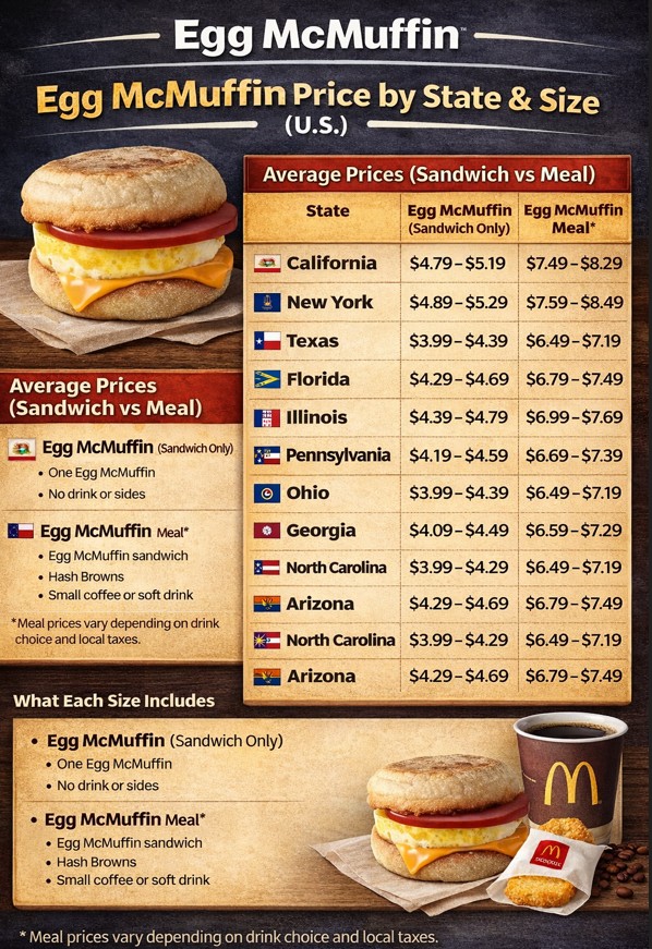 Egg McMuffin Price