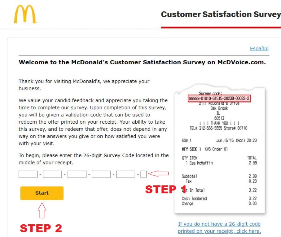McDonald’s Survey