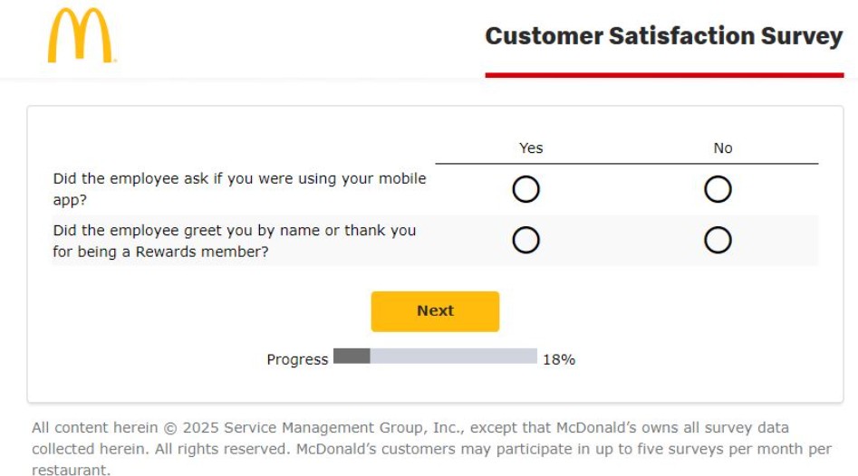 mcdvoice com survey 