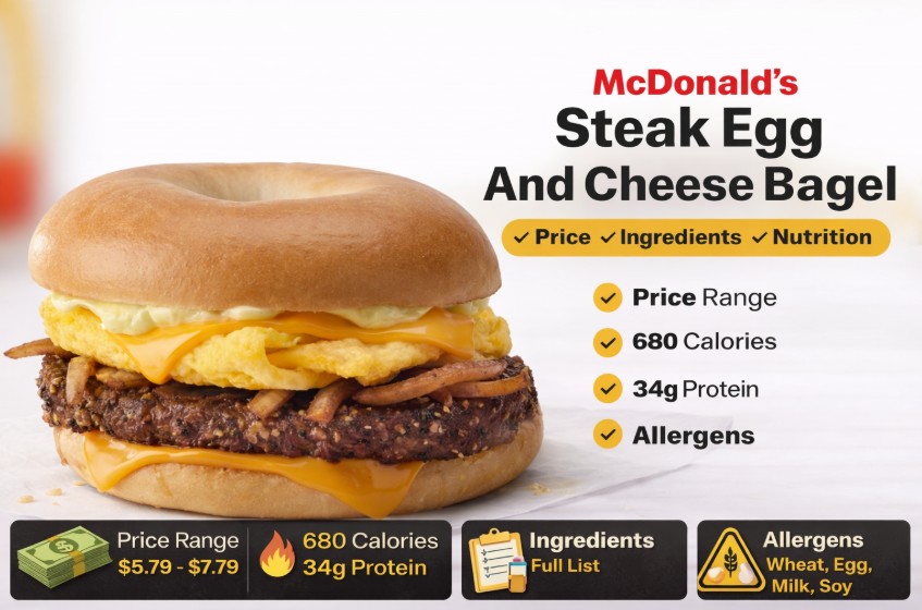 McDonald’s Steak Egg and Cheese Bagel